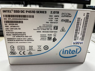 Intel P4510 U2固态硬盘晒单