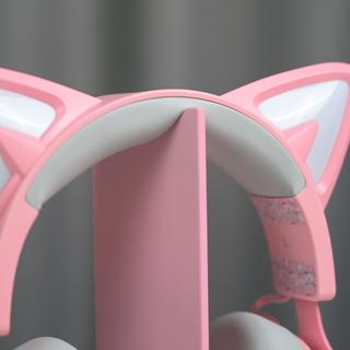 萌 硕美科GS510发光猫耳游戏耳机试用