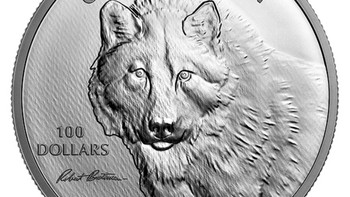 世界纪念币鉴赏 篇七十九：​罗伯特·贝特曼的狼素描-2021年加拿大10盎司银币 