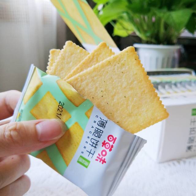 becheery百草味薄脆饼干海苔味308g