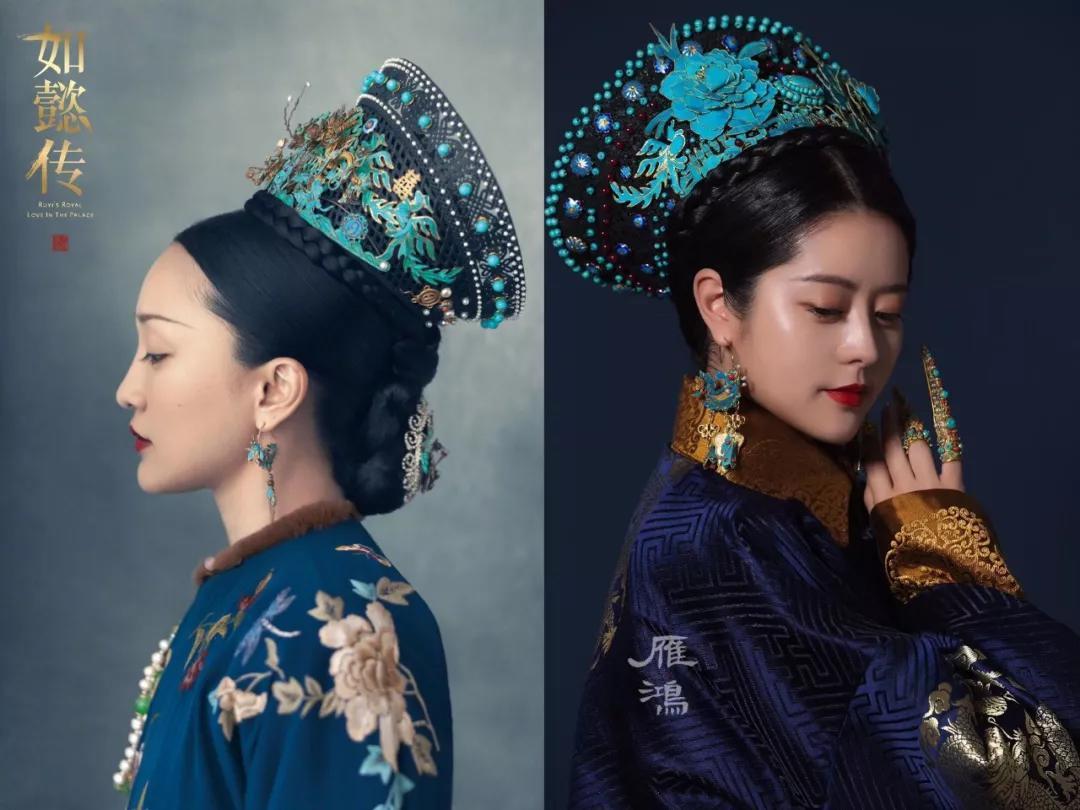 比如,《如懿传》中周迅同款钿子,耳环和护甲.