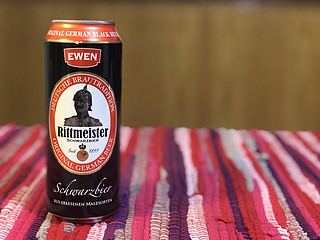 喝点啤酒058 德国进口意文黑啤酒
