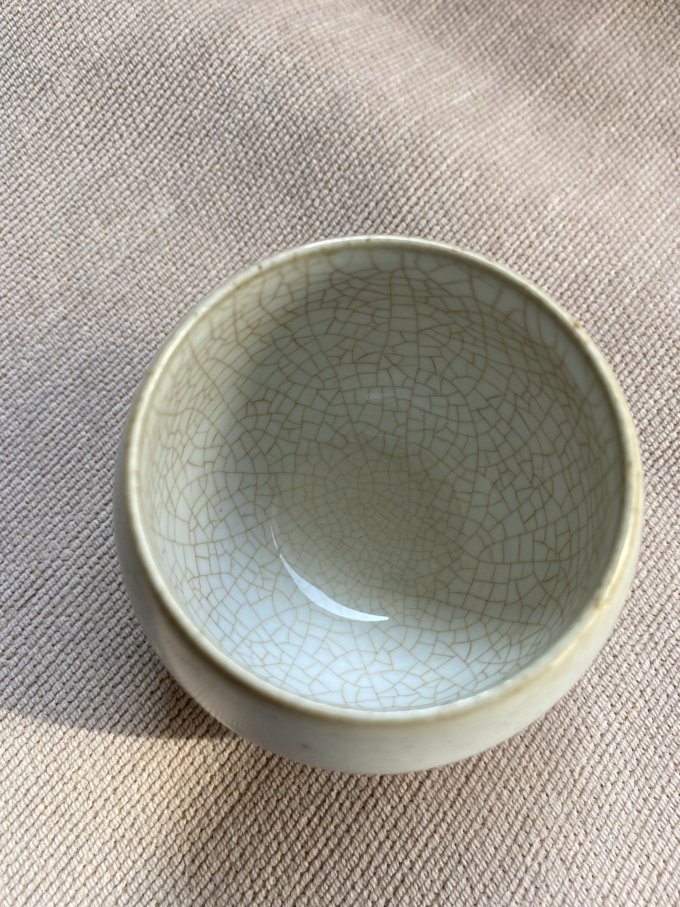 原矿汝窑不倒杯