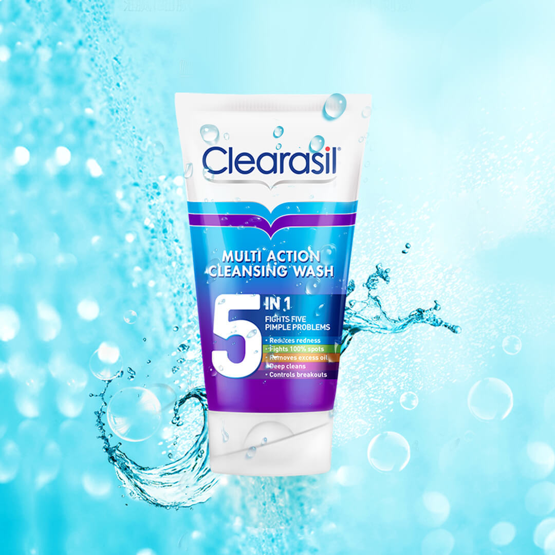 痘痘肌油性肌泛红肌的宝们看过来~Clearasil 5合一水杨酸洗面奶