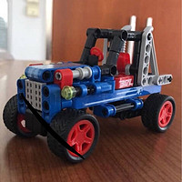 儿子最喜欢的一款积木玩具车