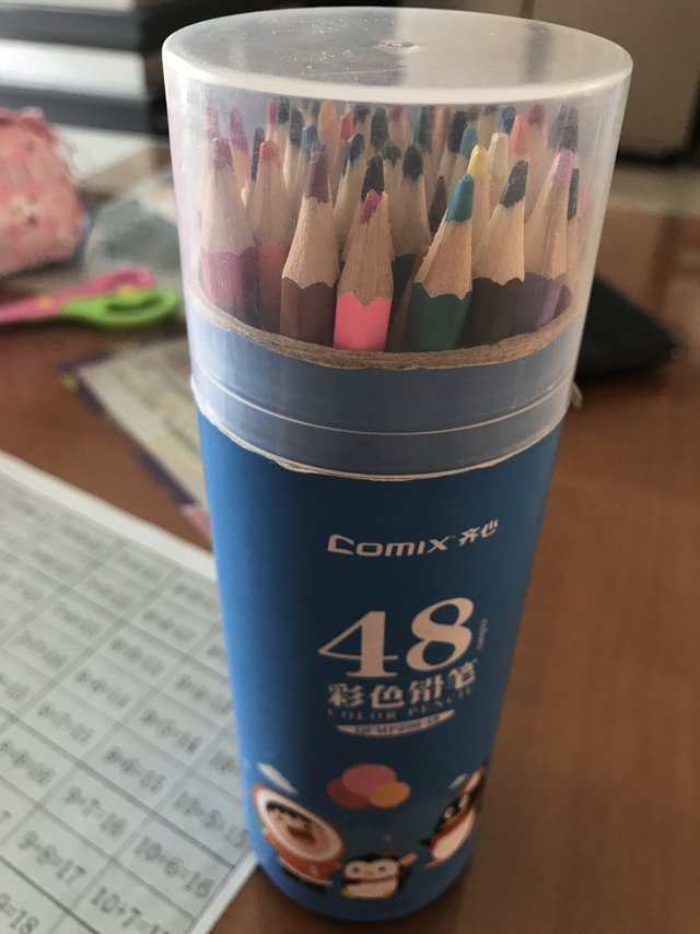 齐心48色彩铅，日常涂色好帮手