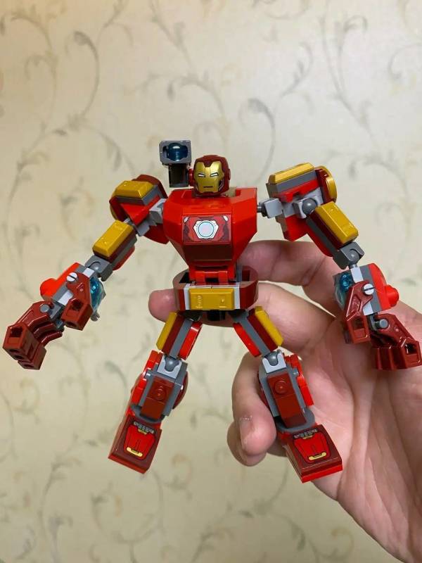 lego乐高superheroes超级英雄76140钢铁侠机甲