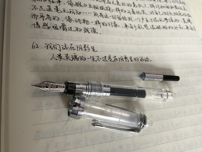 之前买过一支大型平顶是金色笔尖这支鱼