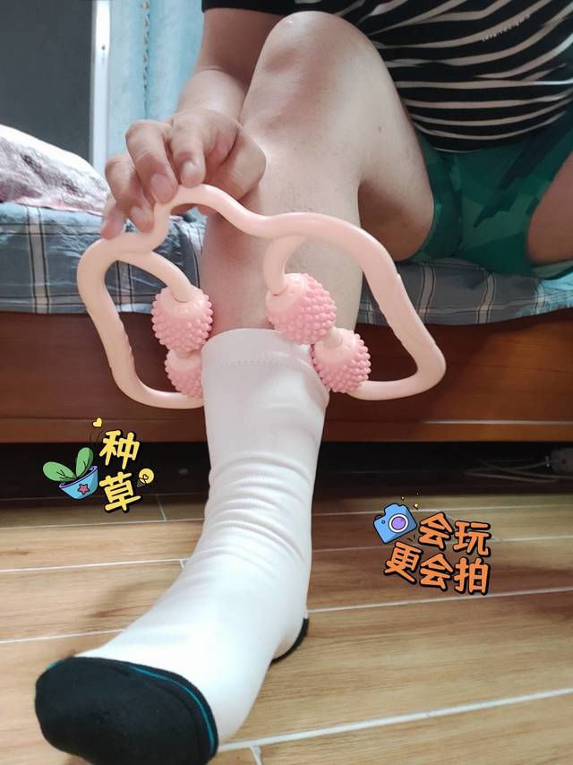 小腿酸胀克星，四轮按摩器