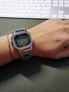 卡西欧casio dw5600e自换银色