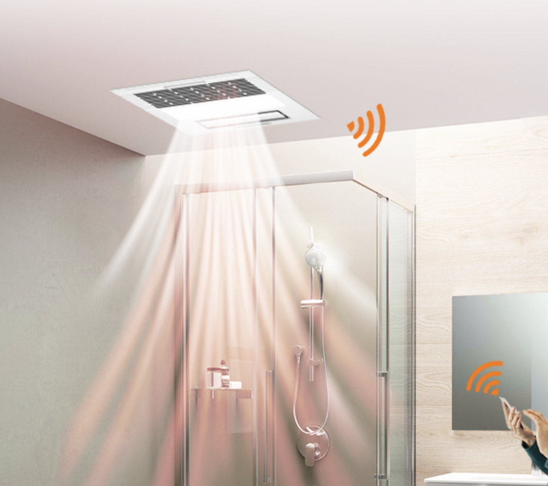 松下上新智能风暖浴霸，RF磁吸式无线遥控、大光源照明，可与APP一键联动！