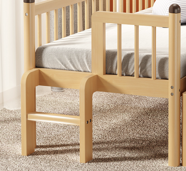 新品儿童床拼接床​，欧洲进口AA级山毛榉，无缝拼接大床，0距离陪伴孩子