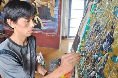 农民逆袭成画家，作品卖出7万高价，被誉“中国毕加索”，个展开到北京。