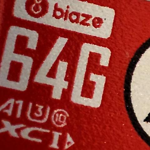 Biaze 毕亚兹 高速加强版  64GBTF存储卡 小测