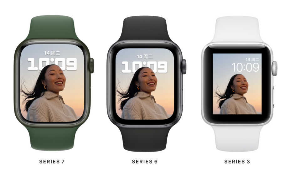 苹果宣布 Watch 7 系列手表将于10月8日开启预售