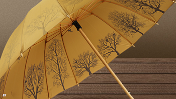 国风满满：可米优选风华 实木雨伞