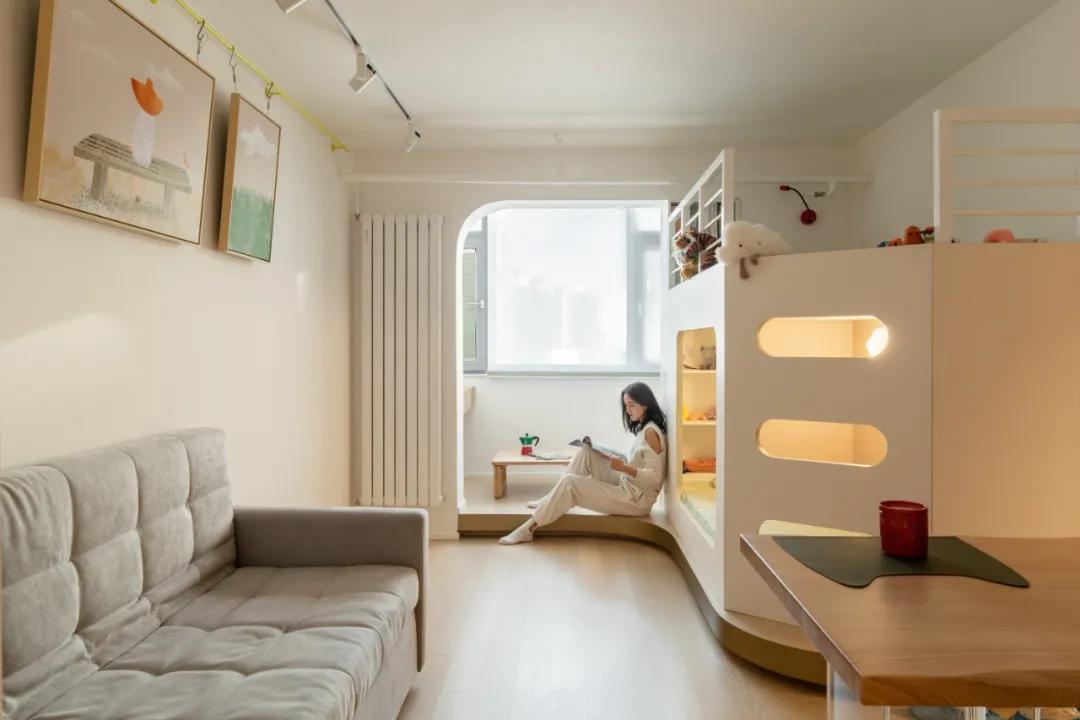 45㎡学区房住一家三口,居然也能样样俱全?看完给设计师跪了…