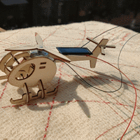 图书馆猿の小学生太阳能直升机模型 简单晒