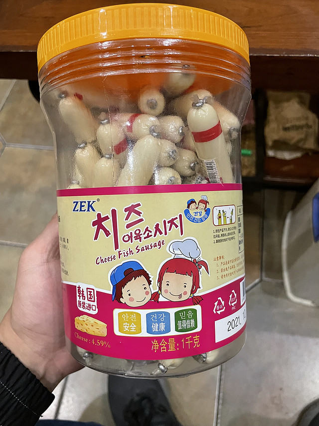 小孩的零嘴，ZEK芝士鳕鱼肠