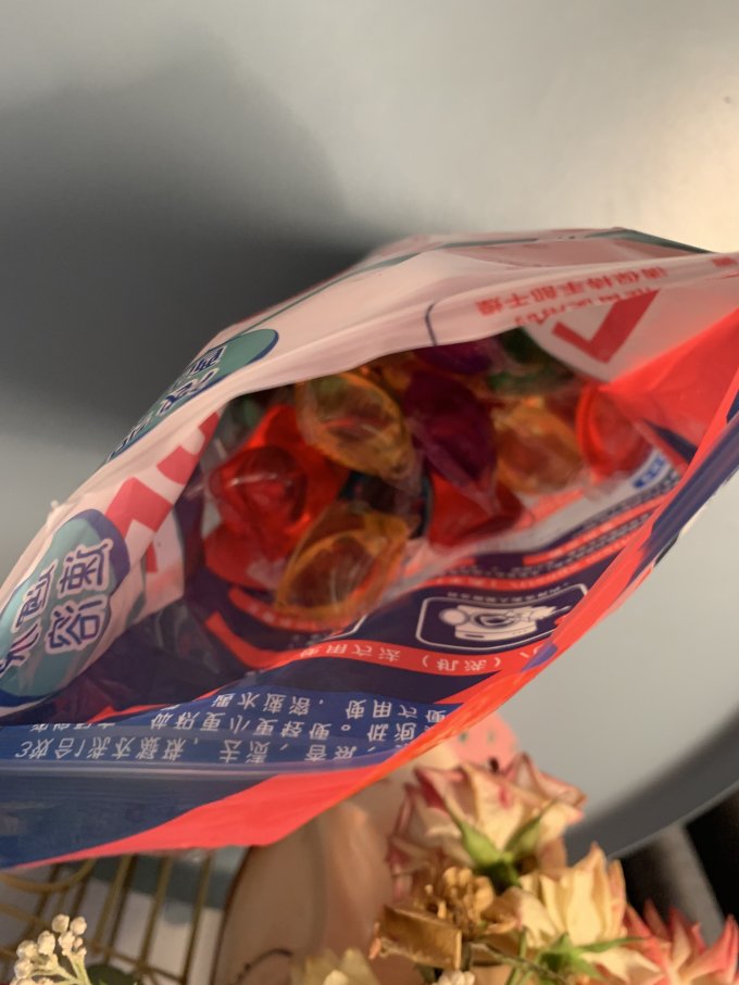 蓝漂洗衣凝珠