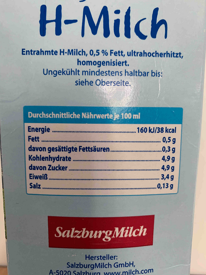 萨尔茨堡牛奶