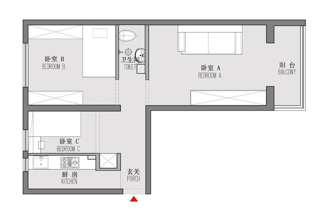 36年屋龄、45m²北京老破小改成MUJI风，收纳翻倍，暗藏黑科技隐形门 ~