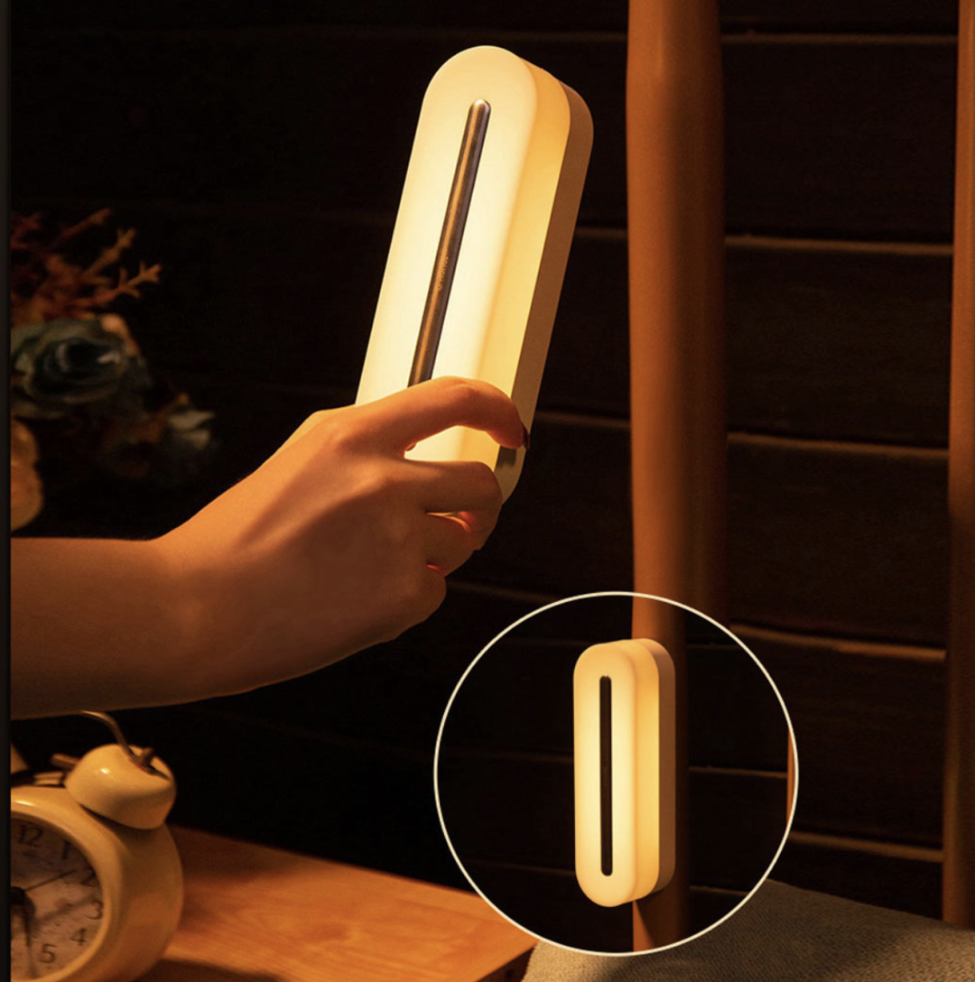 小米有品无线充磁吸台灯手机充电触控台灯手电筒闹钟时钟灯小功能强大