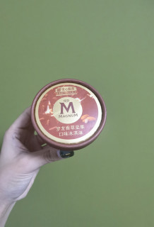 拥有超厚巧克力的冰淇淋