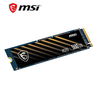 微星（MSI）500GBSSD固态硬盘M.2接口(NVMe协议)M390SPATIUM黑竞系列电竞高性能版