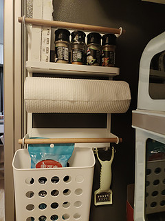 日式冰箱磁吸置物架，厨房收纳小心机