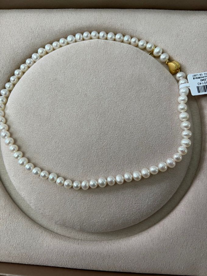 京润珍珠珍珠项链怎么样 好看的项链,都是椭圆形的珠子._什么值得买