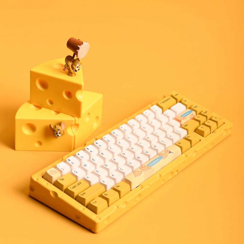 黑爵推出 AC067 奶酪主题机械键盘：65%紧凑布局、定制奶酪黄轴