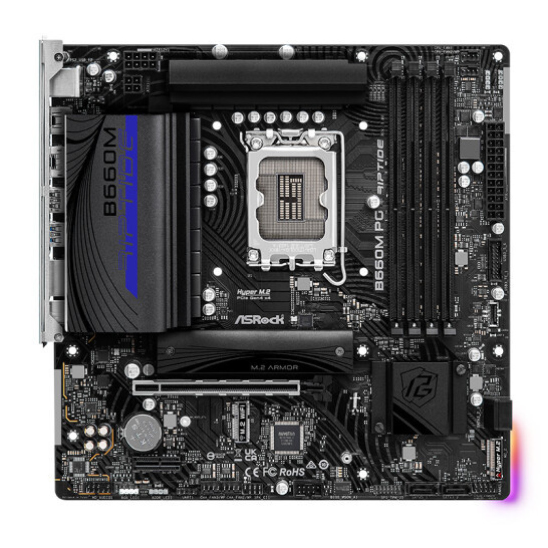 华擎发布 B660M PG Riptide 电竞主板:搭载涡轮芯片、支持12代酷睿