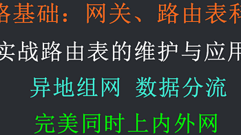 网络基础认知：网关 + 实战维护路由表！利用route命令，完美异地组网。