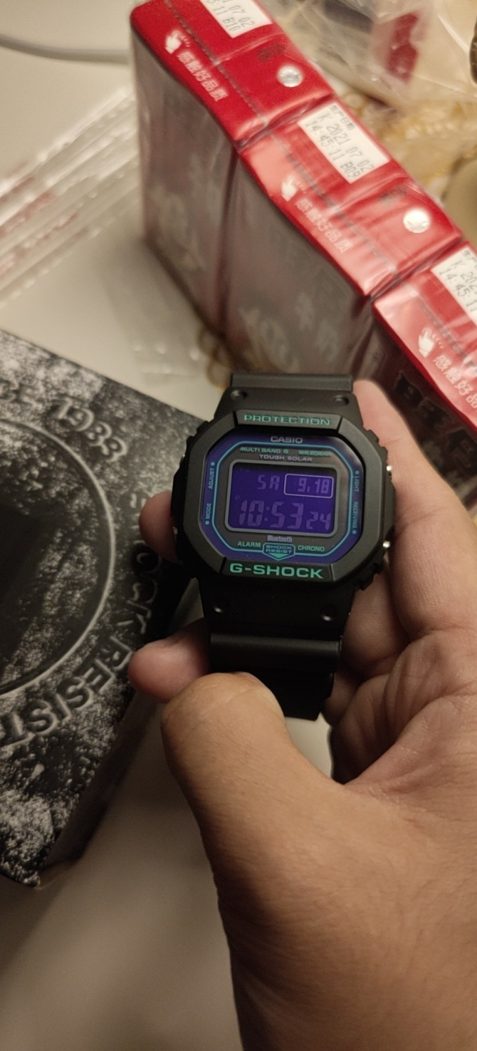 卡西欧 g-shock系列 男士六局电波表 gw-b5600bl-1dr779元去购买