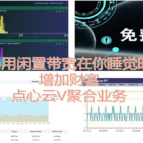 利用闲置带宽在睡觉时增加财富：提高宽带利用率点心云多宽带复跑业务V聚合