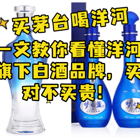 买茅台喝洋河，一文教你看懂洋河旗下白酒品牌，买对不买贵