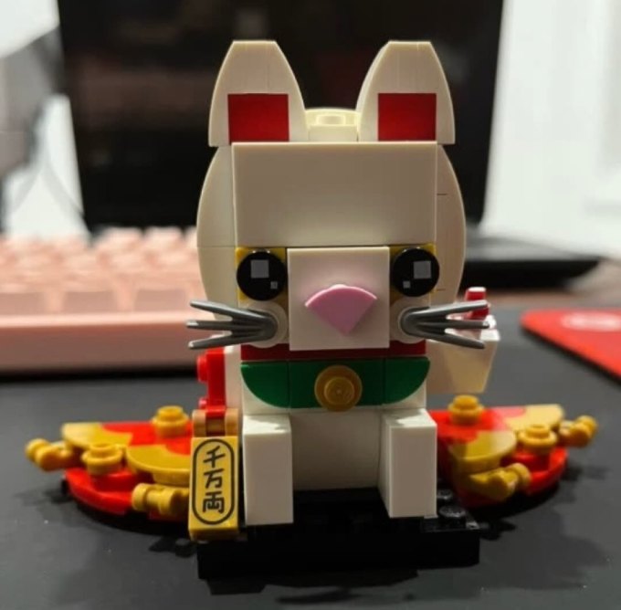 乐高拼插积木怎么样 这个小猫就是太小了,不过拼出来._什么值得买