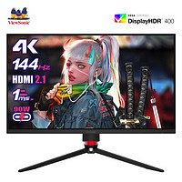 优派推出新款 4K 显示器：27英寸4K 144Hz屏，USB-C一线连