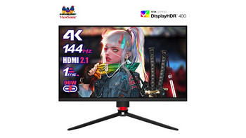 优派推出新款 4K 显示器：27英寸4K 144Hz屏，USB-C一线连