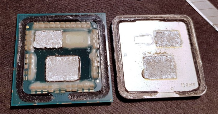 AMD Ryzen 7 5800X3D 开盖，开盖难度增大，核心温度降低