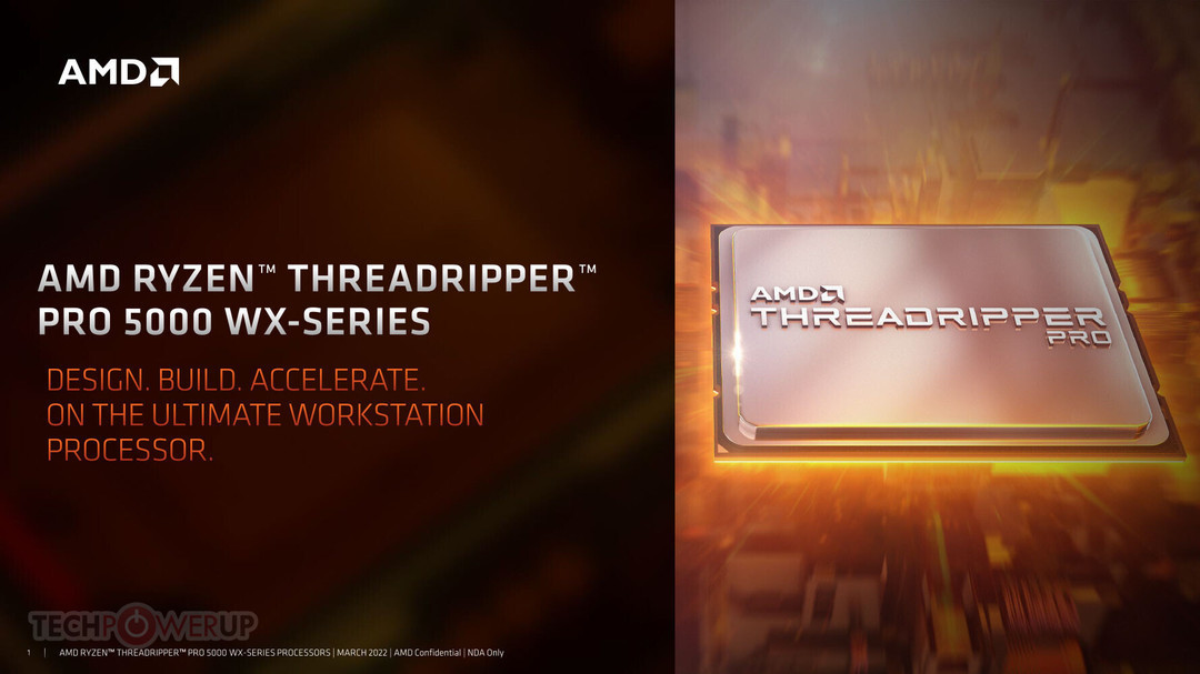 AMD 线程撕裂者 PRO 5000WX 系列处理器开始零售