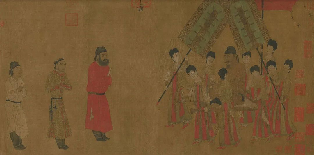 唐代阎立本《步辇图》（局部） ©️故宫博物院