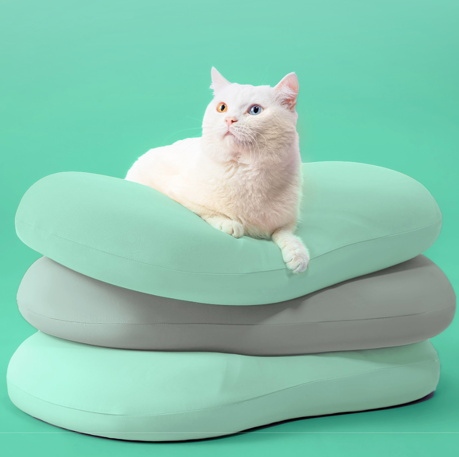 小米有品猫感乳胶枕，科学分区+双面使用，高矮随心调，如同躺在猫肚皮～