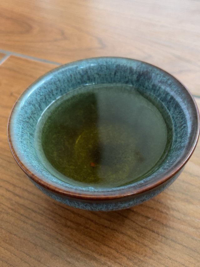 蓝色的建盏