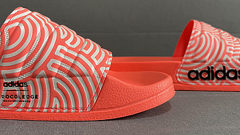 适合夏天的红拖鞋，阿迪达斯高桥理子联名女式运动拖鞋