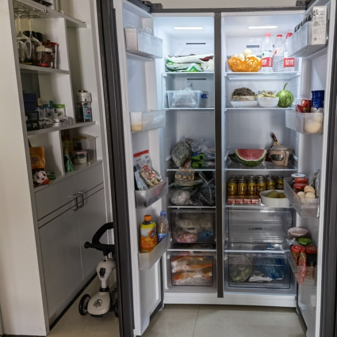 38天猫精选tcl 岩韵系列 r650t3-s 风冷对开门冰箱 650l 晶岩灰2599元