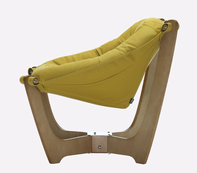 曲美上新挪威躺椅，3层冷硫泡棉+50年经典设计+榉木活动悬架