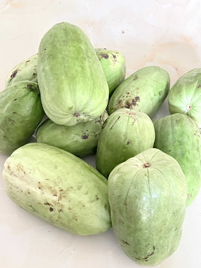 新鲜水果怎么样 几十年难得一遇,自家种的雪梨瓜大丰收了!_什么值得买