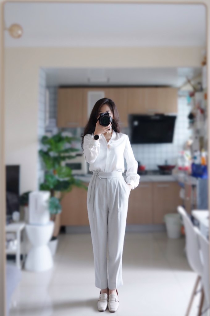 晚白女士衬衫